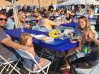 Family enjoying the Big Greek Food Fest of Niles