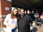 Church leader with guest, Lincoln Park Greek Fest Chicago Church leader with guest, Lincoln Park Greek Fest Chicago
