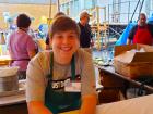 Hard working volunteer - Oak Lawn Greek Fest at St. Nicholas Hard working volunteer - Oak Lawn Greek Fest at St. Nicholas