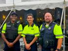 Police and security at the St Demetrios Greek Fest in Elmhurst