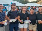 Friends enjoying the St. Nectarios Greek Fest in Palatine