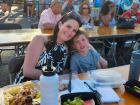 Family enjoying the St. Nectarios Greek Fest in Palatine