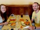 Couple enjoying lunch at Annie's Pancake House in Skokie