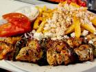 Pork Souvlaki at Charcoal Flame Grill in Morton Grove Pork Souvlaki at Charcoal Flame Grill in Morton Grove