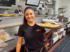 Friendly server at Maple Butter Cafe in Plainfield Friendly server at Maple Butter Cafe in Plainfield
