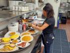 Serving breakfast at Maple Butter Cafe in Plainfield Serving breakfast at Maple Butter Cafe in Plainfield
