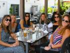 Friends enjoying the outdoor patio at Plateia Mediterranean Kitchen & Bar in Glenview Friends enjoying the outdoor patio at Plateia Mediterranean Kitchen & Bar in Glenview