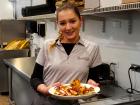 Friendly server at Plateia Mediterranean Kitchen & Bar in Glenview Friendly server at Plateia Mediterranean Kitchen & Bar in Glenview