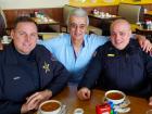 Friendly staff with police officers at Tasty Waffle Restaurant in Romeoville Friendly staff with police officers at Tasty Waffle Restaurant in Romeoville
