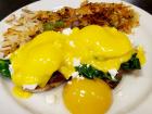 The famous Florentine Benedict at Tasty Waffle Restaurant in Romeoville The famous Florentine Benedict at Tasty Waffle Restaurant in Romeoville