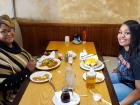 Mom and daughter enjoying lunch at Tasty Waffle Restaurant in Romeoville Mom and daughter enjoying lunch at Tasty Waffle Restaurant in Romeoville