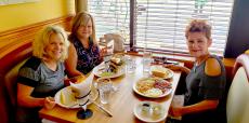 Friends enjoying breakfast at Apple Villa Pancake House in Hoffman Estates Friends enjoying breakfast at Apple Villa Pancake House in Hoffman Estates