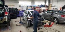 Certified technician at Athenian Body Shop in Chicago Ridge Certified technician at Athenian Body Shop in Chicago Ridge