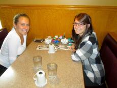 Friends enjoying lunch at Bentley's Pancake House & Restaurant in Wood Dale Friends enjoying lunch at Bentley's Pancake House & Restaurant in Wood Dale