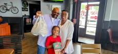 Happy carryout customers at Billy Boy's Restaurant in Chicago Ridge Happy carryout customers at Billy Boy's Restaurant in Chicago Ridge