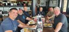 Police officers and friends enjoying lunch at Billy Boy's in Chicago Ridge Police officers and friends enjoying lunch at Billy Boy's in Chicago Ridge