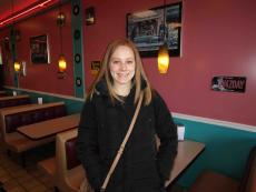 Happy carry-out customer at Bo-Bo's Restaurant in Deerfield Happy carry-out customer at Bo-Bo's Restaurant in Deerfield