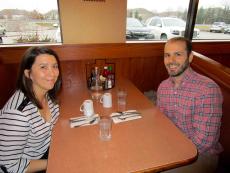 Couple enjoying breakfast at Butterfield's Pancake House & Restaurant in Northbrook Couple enjoying breakfast at Butterfield's Pancake House & Restaurant in Northbrook