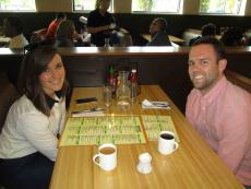 Couple enjoying breakfast at Butterfield's Pancake House & Restaurant in Oak Brook Terrace Couple enjoying breakfast at Butterfield's Pancake House & Restaurant in Oak Brook Terrace
