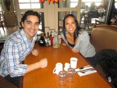 Couple enjoying breakfast at Butterfield's Pancake House & Restaurant in Wheaton Couple enjoying breakfast at Butterfield's Pancake House & Restaurant in Wheaton
