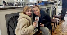 Happy carryout customers at Charcoal Flame Grill in Morton Grove Happy carryout customers at Charcoal Flame Grill in Morton Grove