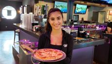 Friendly server at Chaser's Sports Bar in Schiller Park Friendly server at Chaser's Sports Bar in Schiller Park