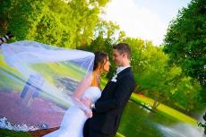 Newlyweds enjoying their wedding day at Concorde Banquets in Kildeer Newlyweds enjoying their wedding day at Concorde Banquets in Kildeer