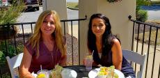 Friends enjoying lunch at Dino's Cafe in Bloomingdale Friends enjoying lunch at Dino's Cafe in Bloomingdale