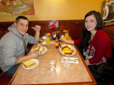 Friends enjoying breakfast at Downers Delight Pancake House & Restaurant in Downers Grove Friends enjoying breakfast at Downers Delight Pancake House & Restaurant in Downers Grove