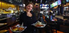 Friendly server at Draft Picks Sports Bar in Naperville Friendly server at Draft Picks Sports Bar in Naperville