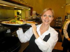 Friendly server at Egg Haven Pancakes & Cafe in DeKalb Friendly server at Egg Haven Pancakes & Cafe in DeKalb