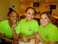 Friendly servers at Eggs Inc. Cafe in Chicago Friendly servers at Eggs Inc. Cafe in Chicago