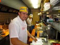 Hard working crew at Franksville Restaurant in Chicago Hard working crew at Franksville Restaurant in Chicago