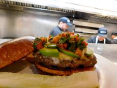 Spicy Mesa Burger at Georgie V's Pancakes & More in Northbrook Spicy Mesa Burger at Georgie V's Pancakes & More in Northbrook