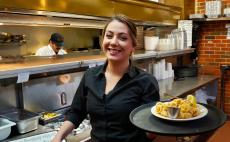 Friendly server at Jimmy's Charhouse in Elgin Friendly server at Jimmy's Charhouse in Elgin