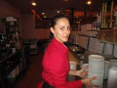 Friendly server at Jimmy's Restaurant in Des Plaines Friendly server at Jimmy's Restaurant in Des Plaines