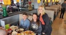 Staff with friends at Les Brothers Restaurant in Oak Lawn Staff with friends at Les Brothers Restaurant in Oak Lawn