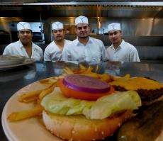 Hard working kitchen crew at Lumes Pancake House in Orland Park Hard working kitchen crew at Lumes Pancake House in Orland Park