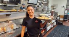Friendly server at the new Maple Butter Cafe in Plainfield Friendly server at the new Maple Butter Cafe in Plainfield
