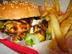The grilled chicken sandwich at Nick's Drive-In Restaurant in Chicago The grilled chicken sandwich at Nick's Drive-In Restaurant in Chicago