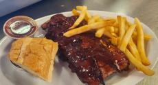 The famous BBQ Ribs at Nick's Drive-In Restaurant Chicago The famous BBQ Ribs at Nick's Drive-In Restaurant Chicago
