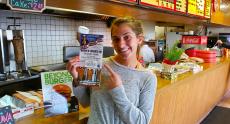 Happy customer at Nick's Drive In Restaurant in Chicago Happy customer at Nick's Drive In Restaurant in Chicago