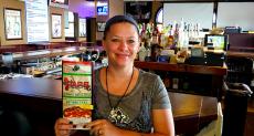 Friendly bar server at Pap's Ultimate Bar & Grill in Mount Prospect Friendly bar server at Pap's Ultimate Bar & Grill in Mount Prospect