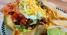 The famous Taco Salad at Pap's Ultimate Bar & Grill in Mount Prospect The famous Taco Salad at Pap's Ultimate Bar & Grill in Mount Prospect
