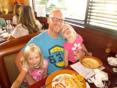 Family enjoying lunch at Plainfield Delight's Restaurant in Plainfield Family enjoying lunch at Plainfield's Delight Restaurant in Plainfield