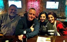 Friends enjoying lunch at Rocky's American Grill in Prospect Heights Friends enjoying lunch at Rocky's American Grill in Prospect Heights
