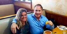 Couple enjoying lunch at Tasty Waffle Restaurant in Romeoville Couple enjoying lunch at Tasty Waffle Restaurant in Romeoville