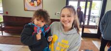 Family enjoying lunch at Tasty Waffle Restaurant in Plainfield Family enjoying lunch at Tasty Waffle Restaurant in Plainfield