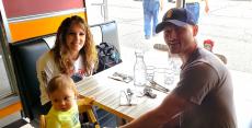 Family enjoying lunch at Teddy's Diner in Elk Grove Village Family enjoying lunch at Teddy's Diner in Elk Grove Village