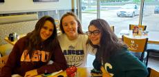 Friends enjoying lunch at Teddy's Diner in Elk Grove Village Friends enjoying lunch at Teddy's Diner in Elk Grove Village
